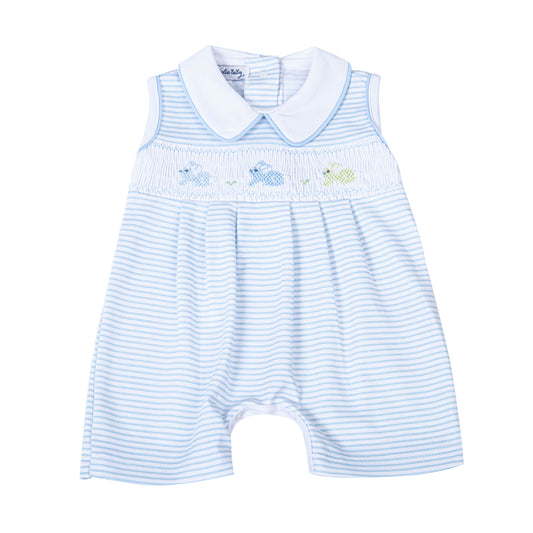 Hoppity Hop Classics Sleeveless Short Playsuit | Blue