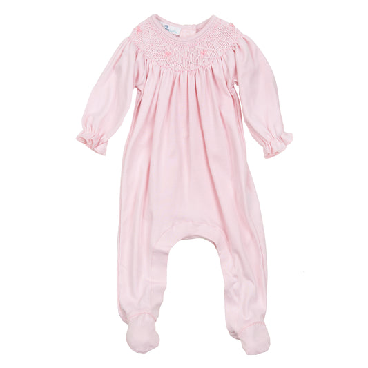 Amelia's Classics Solid Bishop Footie | Pink