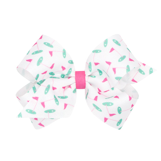 Medium Country Club Print Bow | Golf Green