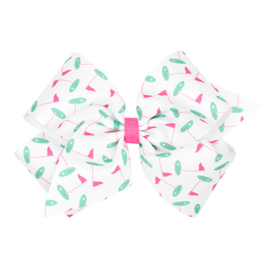 King Country Club Print Bow | Golf Green