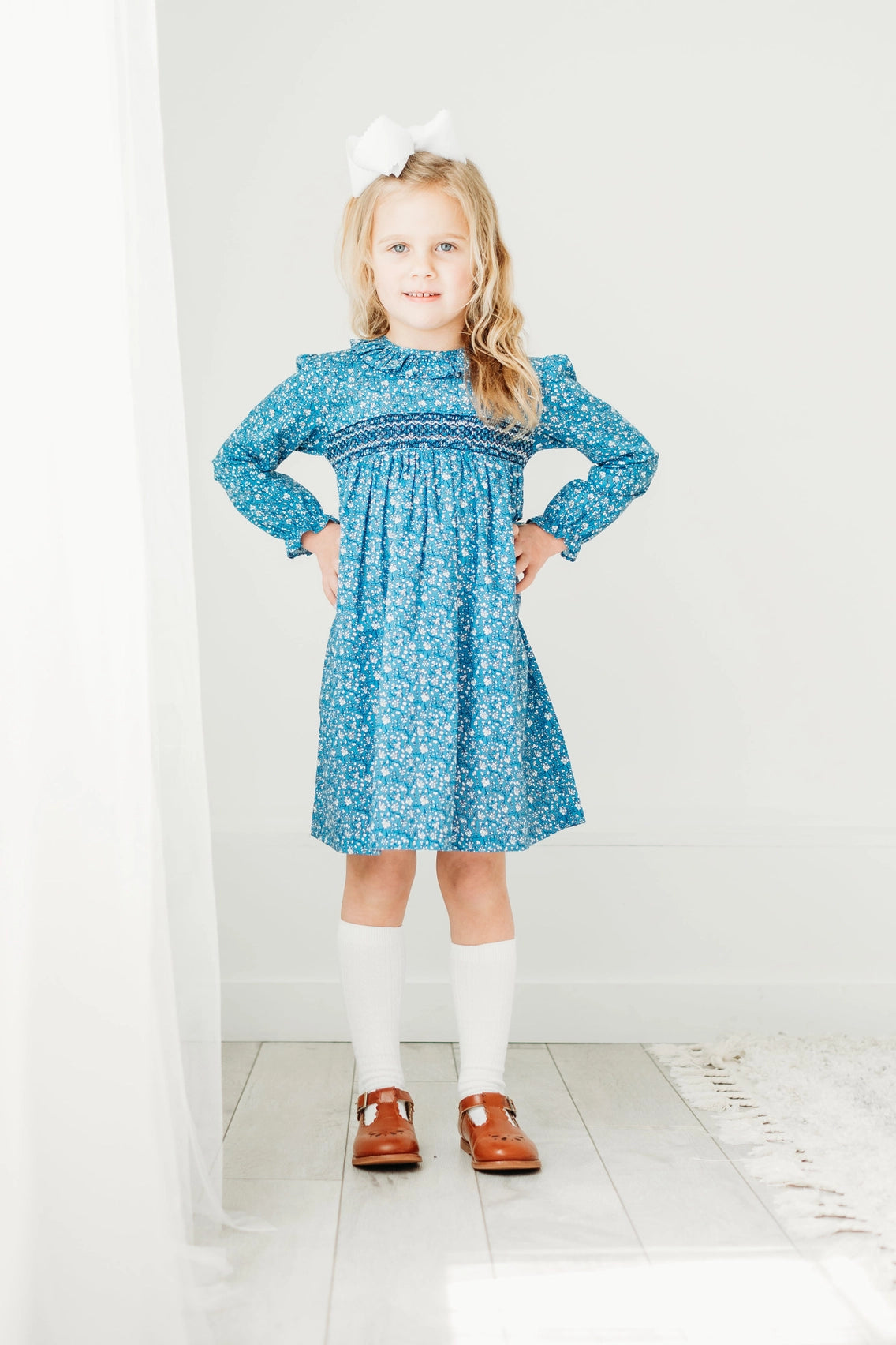 Claire Floral Smocked Dress