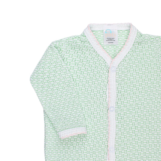 Mint Knit Footie