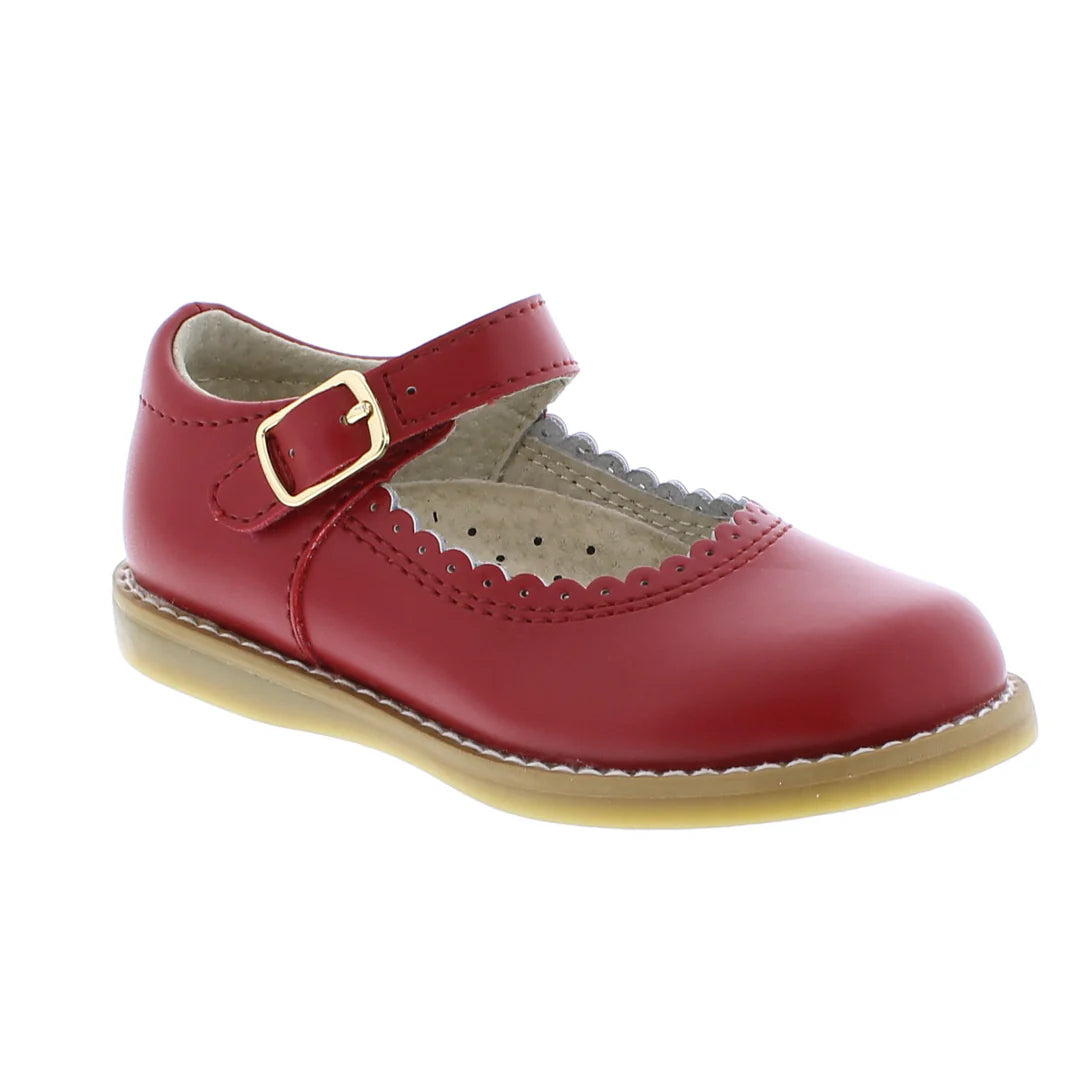 Footmates Allie Mary Jane | Apple Red