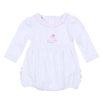 My Little Boo Pink Ruffle Long Sleeve Bubble