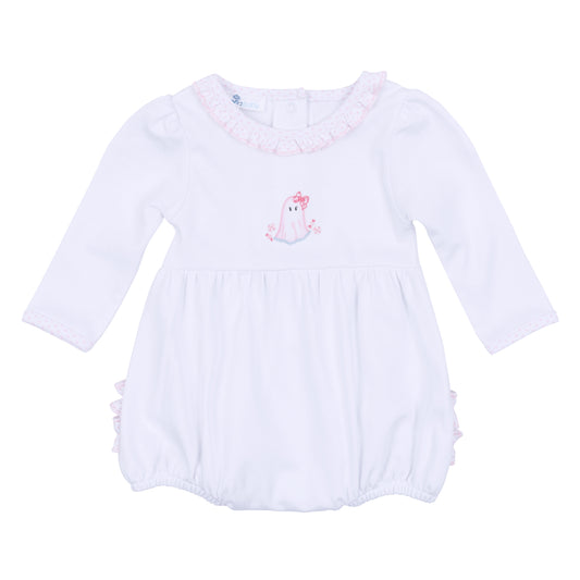 My Little Boo Pink Ruffle Long Sleeve Bubble