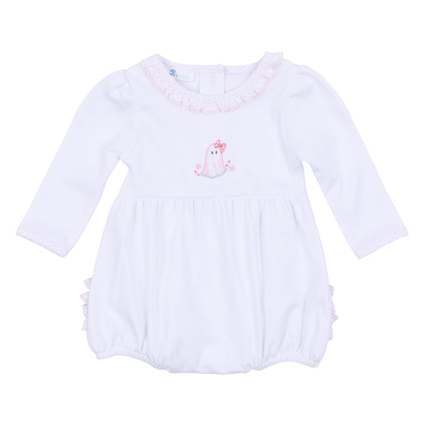 My Little Boo Pink Ruffle Long Sleeve Bubble