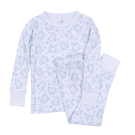 My Little Boo Long Sleeve Pajamas | Light Blue
