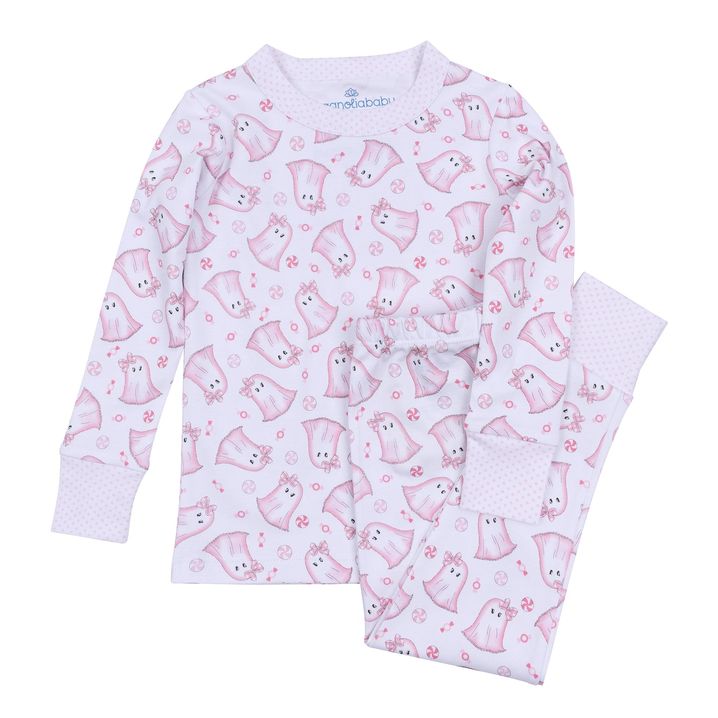 My Little Boo Long Sleeve Pajamas | Pink