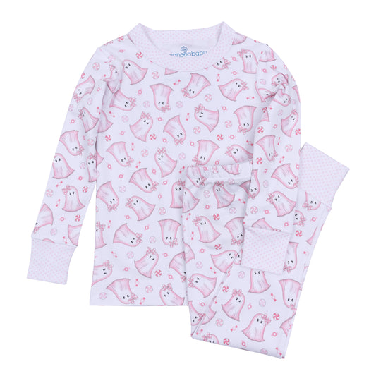 My Little Boo Long Sleeve Pajamas | Pink