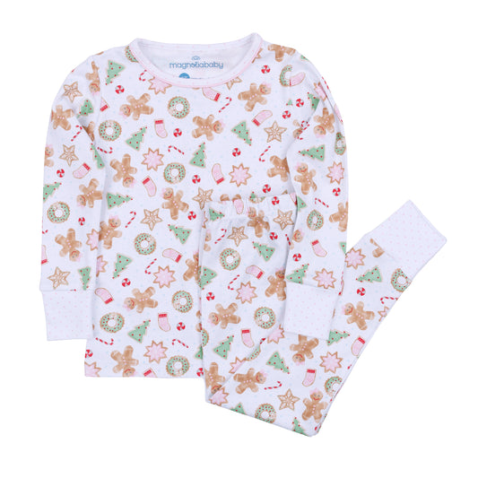 Frosted Wonderland Long Sleeve Pajamas | Pink