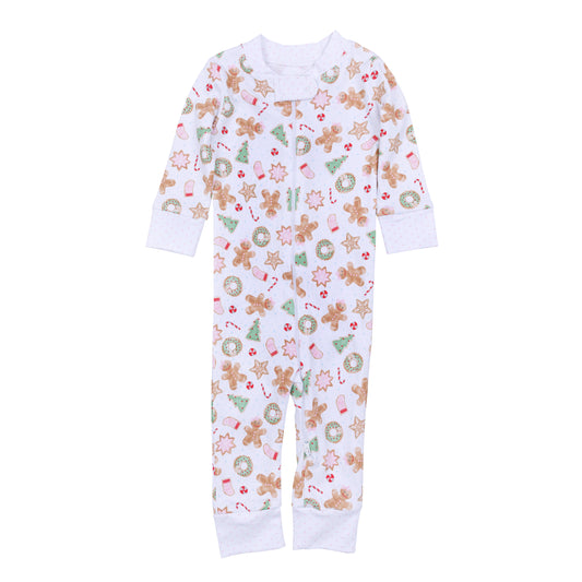 Frosted Wonderland Zipper Pajama | Pink