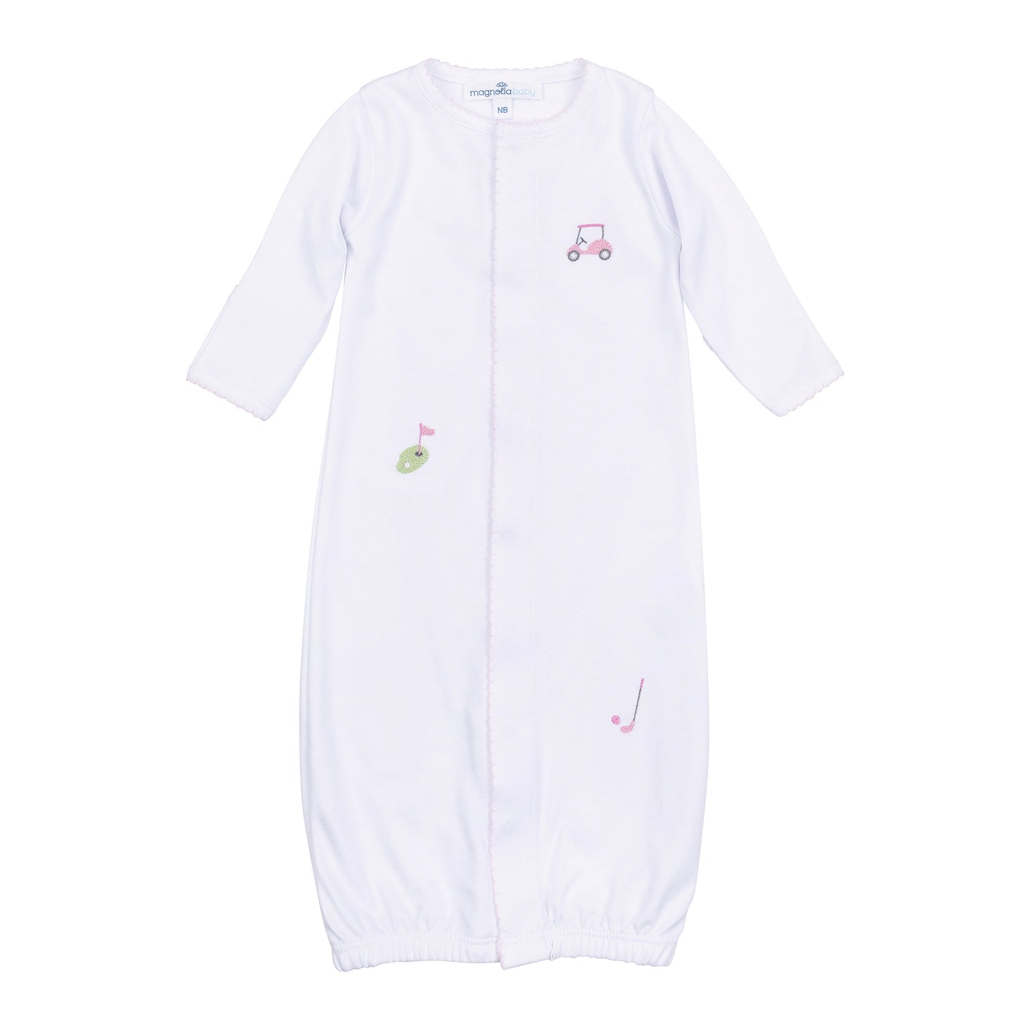 Tiny Tee Time Embroidered Converter | Pink