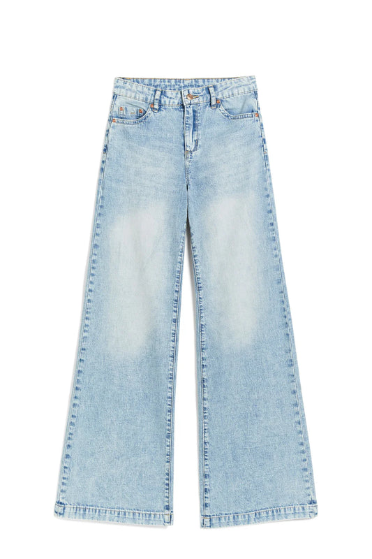 High Rise Wide Leg Jean | Light Indigo