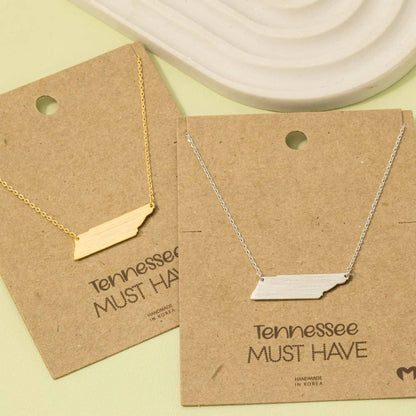 Gold TN Pendant Necklace