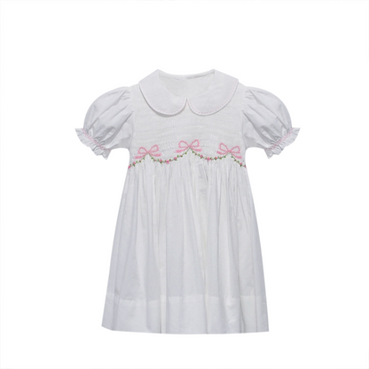 White Juliette Dress | Spring Ribbons & Roses