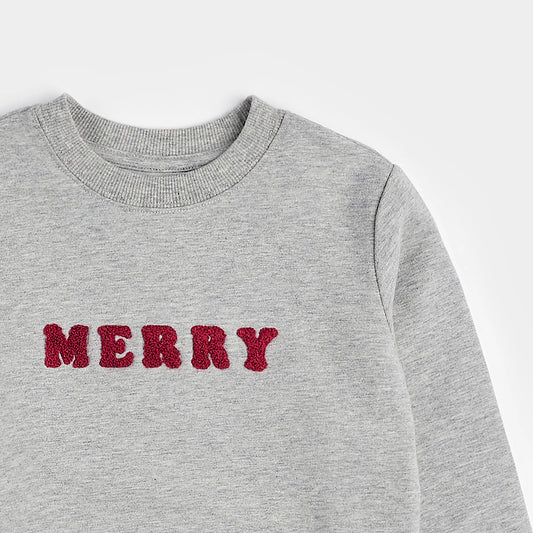 Merry Chenille Sweatshirt | Heather Grey