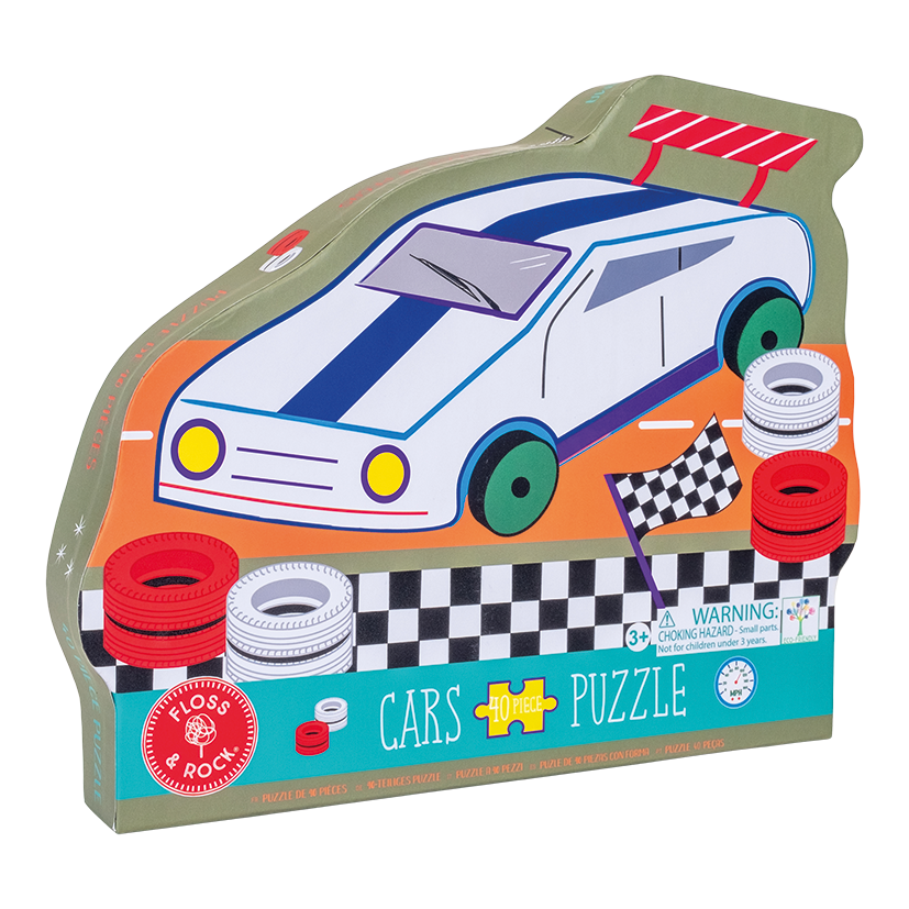 Cars 40pc "Racing Car" Shaped Jigsaw