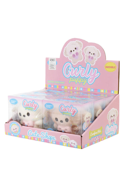 Curly Poodle Dog Soft Slow Rising Foam Squishy