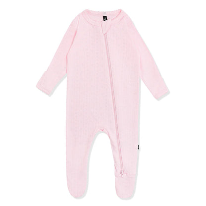 Kyte Baby Zippered Pointelle Footie | Sakura