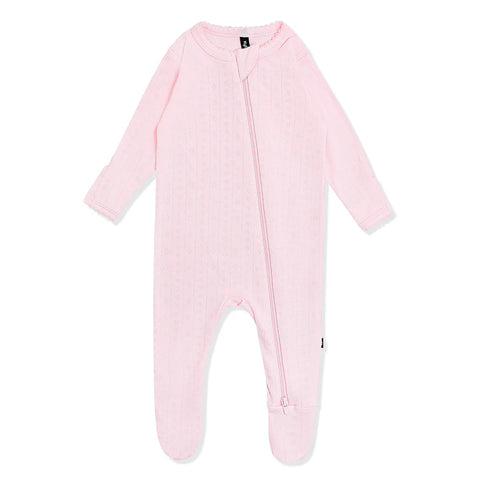 Kyte Baby Zippered Pointelle Footie | Sakura