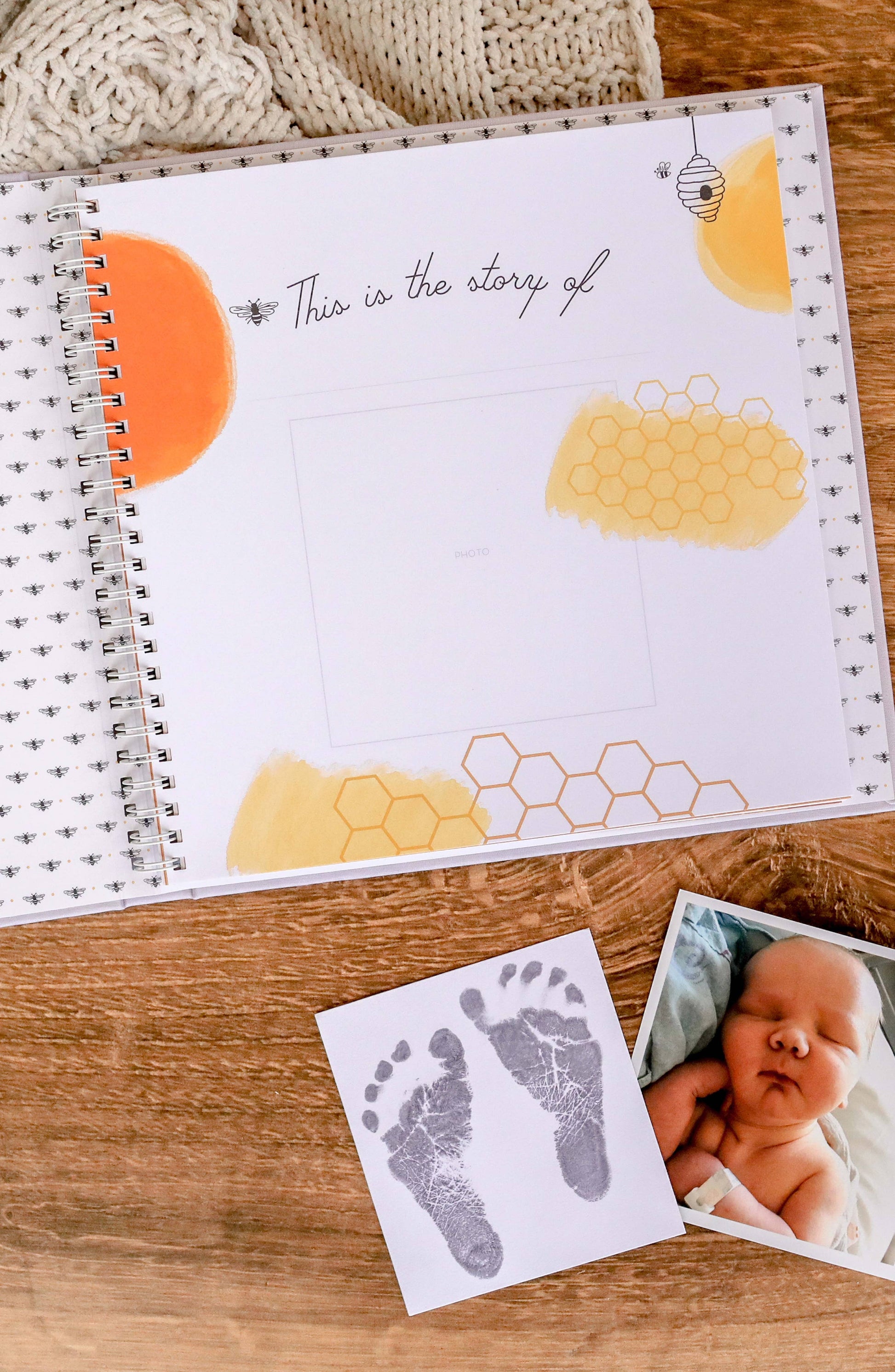 Honey Bee Luxury Baby Memory Book