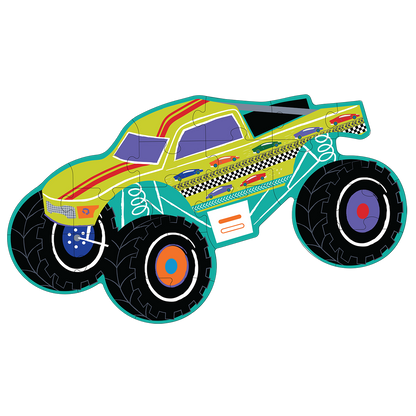 Cars 20pc "Monster Truck" Shaped Jigsaw