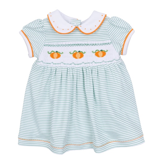 Lil' Pumpkin Classics Smocked Short Sleeve Dress