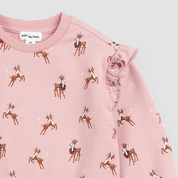 Reindeer Games Sweatshirt | Rose