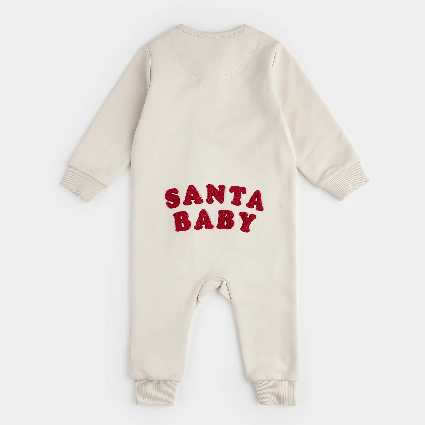 Santa Baby Fleece Playsuit