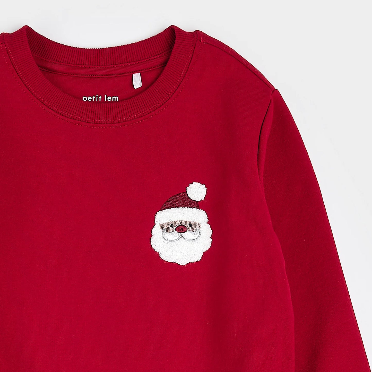 Chenille Santa Fleece Sweatshirt