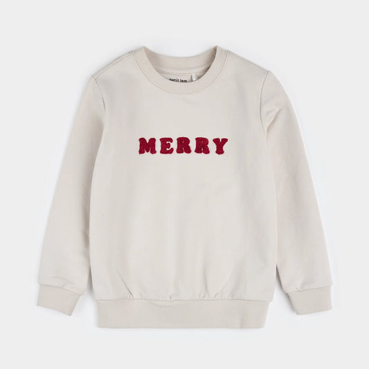 Chenille Merry Fleece Sweatshirt