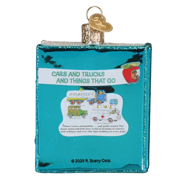 Cars & Trucks & Things That Go Book Ornament