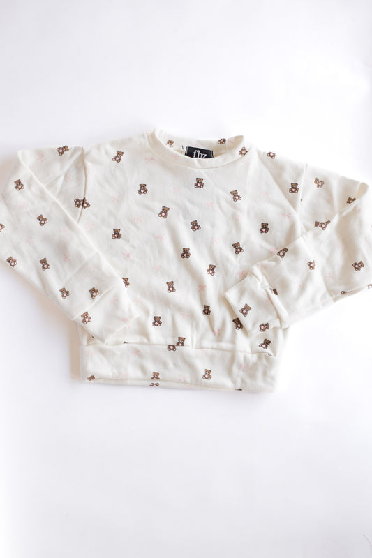 All Over Print Crewneck Sweatshirt | Teddy Bows
