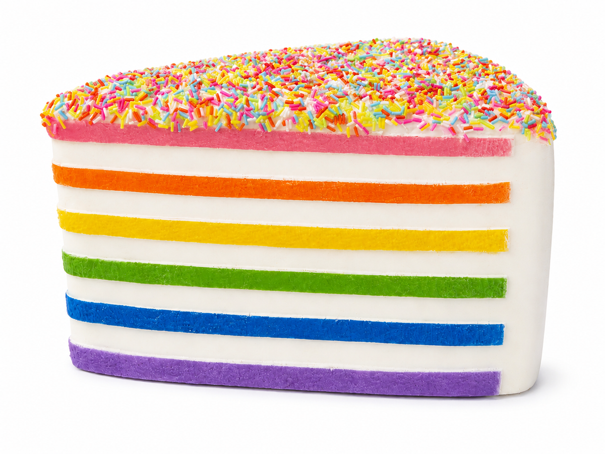 JUMBO Rainbow Sprinkle Cake Squishy