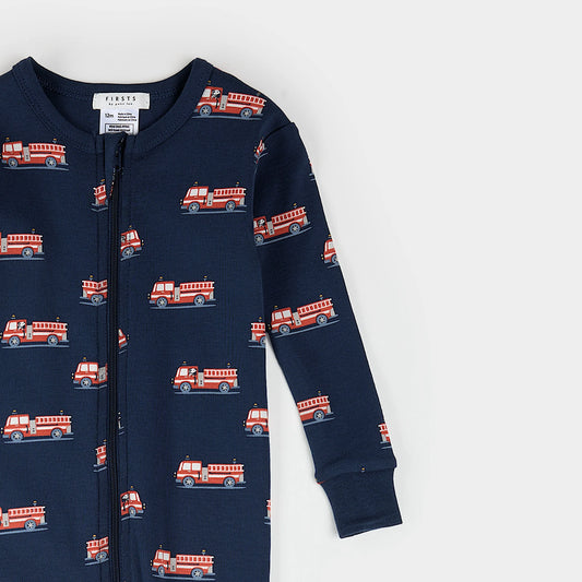 Convertible Sleeper | Dark Blue Firetruck
