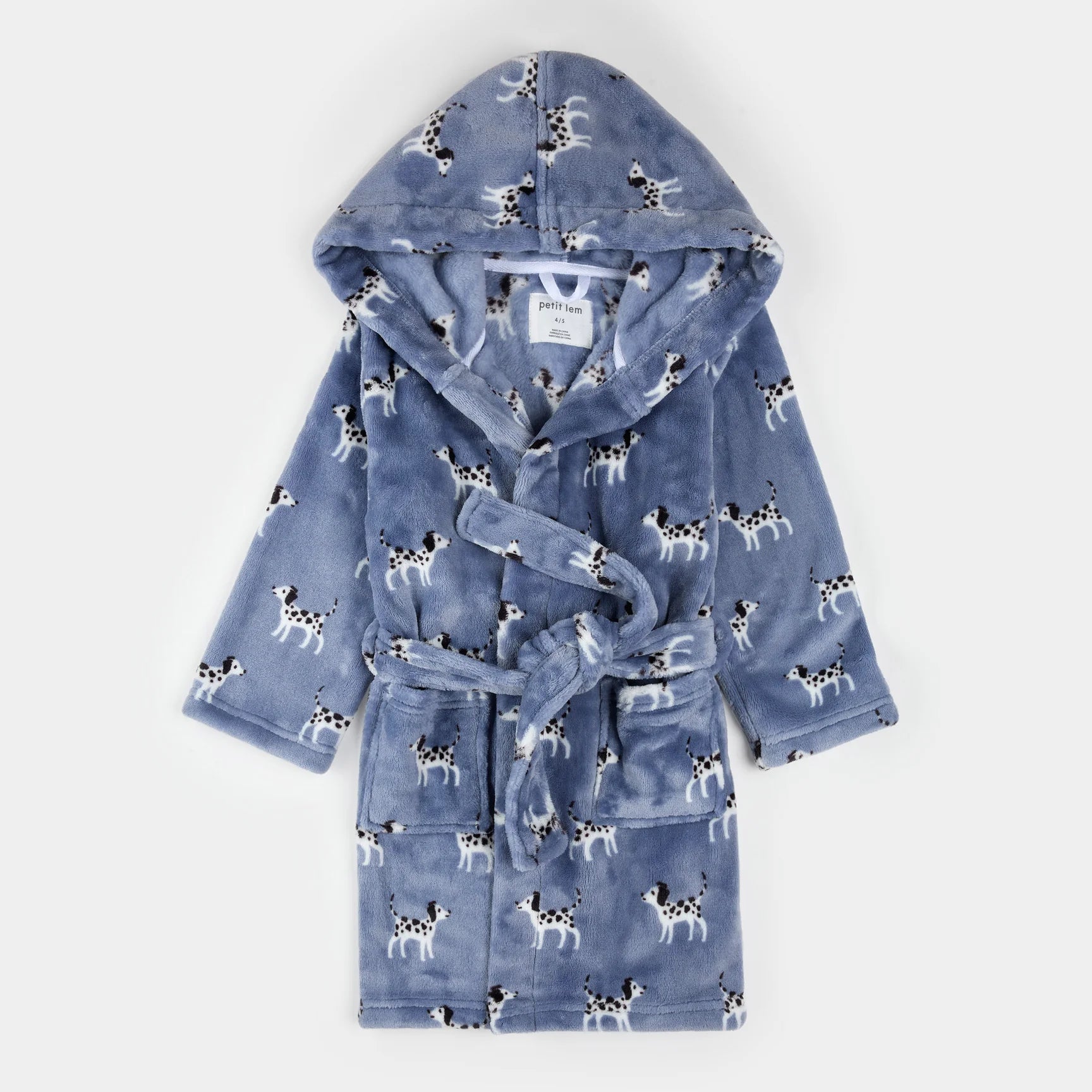 Plush Robe | Blue Dalmatian