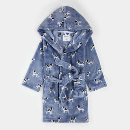 Plush Robe | Blue Dalmatian