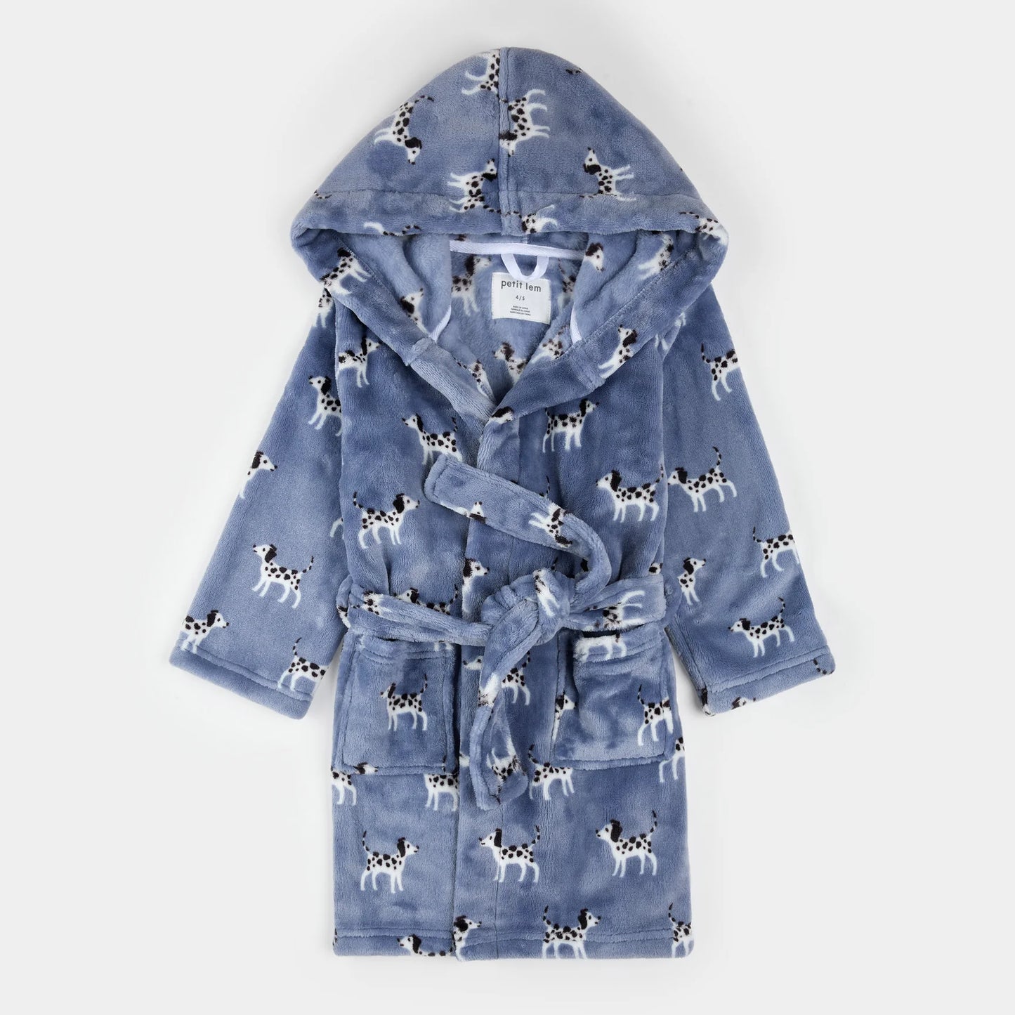 Plush Robe | Blue Dalmatian