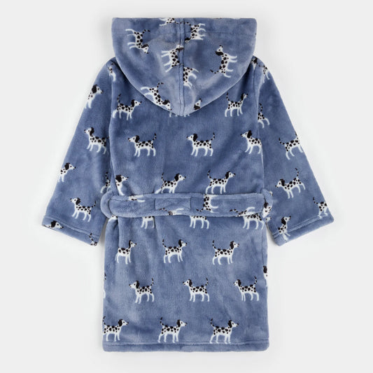 Plush Robe | Blue Dalmatian