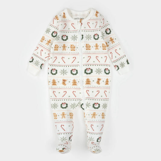 Thermal Footed Sleeper | Holiday Treats Fair Isle