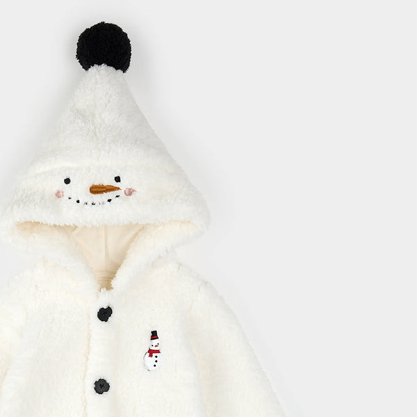 Sherpa Snowman Hooded Playsuit