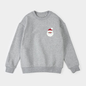 Heather Grey Fleece Sweatshirt | Santa