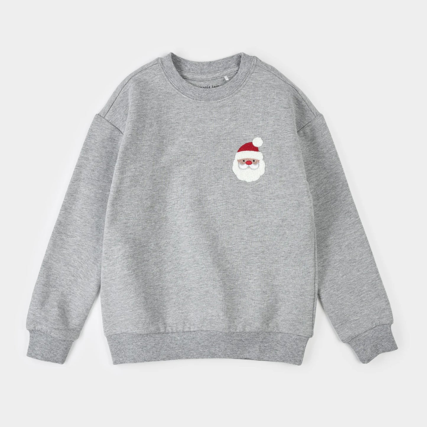 Heather Grey Fleece Sweatshirt | Santa