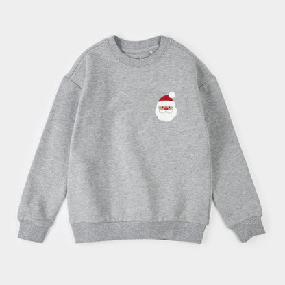 Heather Grey Fleece Sweatshirt | Santa