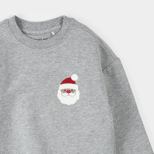 Heather Grey Fleece Sweatshirt | Santa