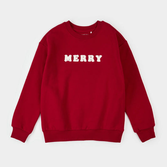 Scarlet Fleece Sweatshirt | Merry