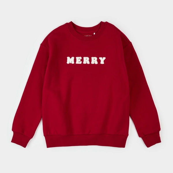 Scarlet Fleece Sweatshirt | Merry