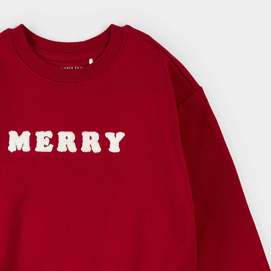 Scarlet Fleece Sweatshirt | Merry