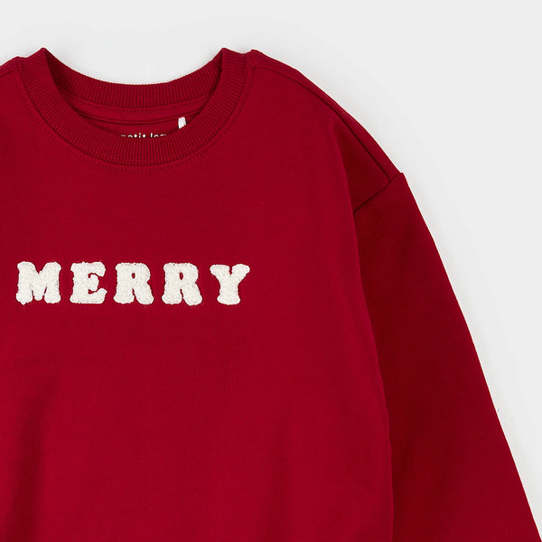 Scarlet Fleece Sweatshirt | Merry