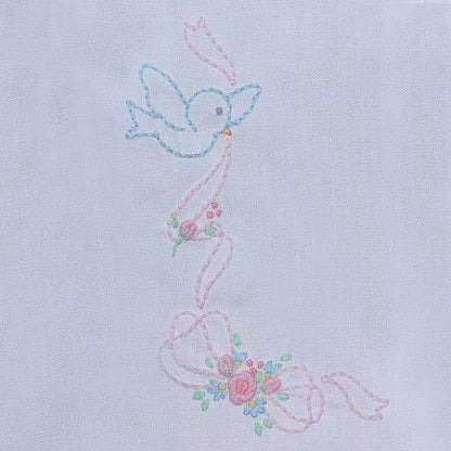 Pink Avery Diaper Set | Birds w/ Bows